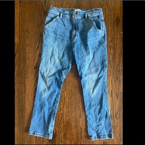 Frame Straight Leg Blue Jeans